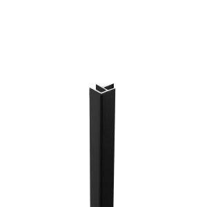 Ambiant Binnen- en buitenhoekprofiel zwart pvc wand