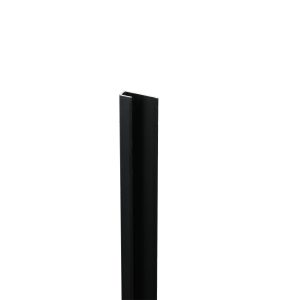 Ambiant Start- en eindprofiel zwart pvc wand